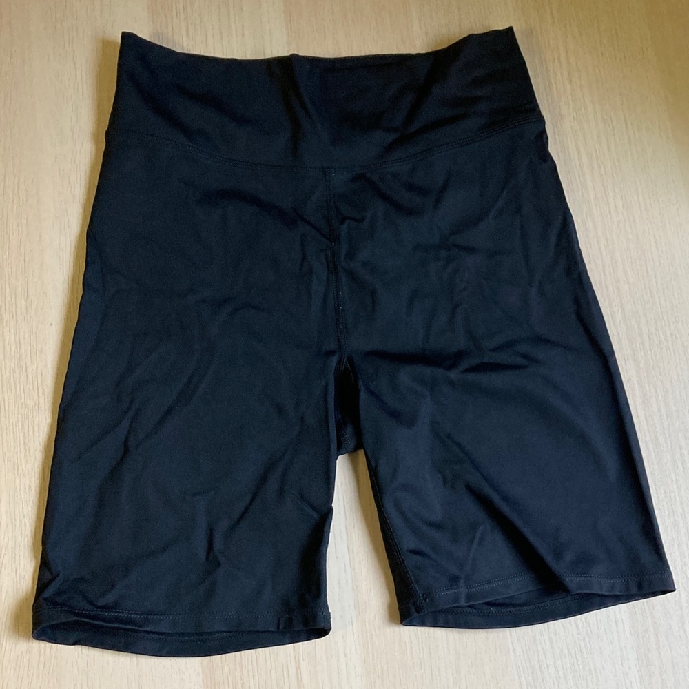 Women's Madewell MWL Black Bike Shorts, Spandex, Size Medium
